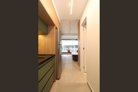 Cozinha de kitnet/studio à venda com 1 quarto, 24m² em Pinheiros, São Paulo