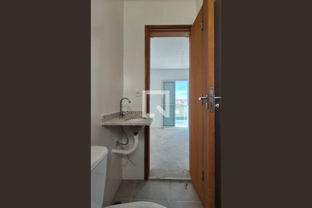 Banheiro da suíte de apartamento à venda com 2 quartos, 80m² em Vila Pires, Santo André