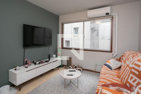 Sala de apartamento à venda com 1 quarto, 45m² em Petrópolis, Porto Alegre