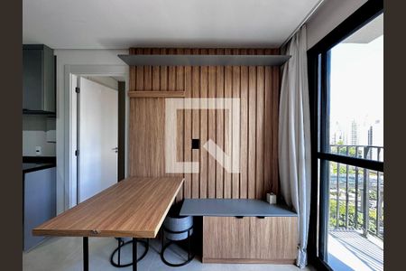 Sala de apartamento para alugar com 1 quarto, 27m² em Campo Belo, São Paulo