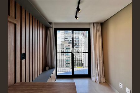 Sala de apartamento para alugar com 1 quarto, 27m² em Campo Belo, São Paulo