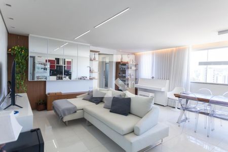 Sala de apartamento à venda com 2 quartos, 78m² em São Pedro, Belo Horizonte