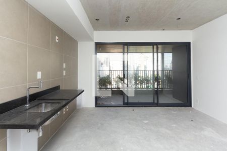 Sala/Cozinha de apartamento à venda com 2 quartos, 79m² em Itaim Bibi, São Paulo