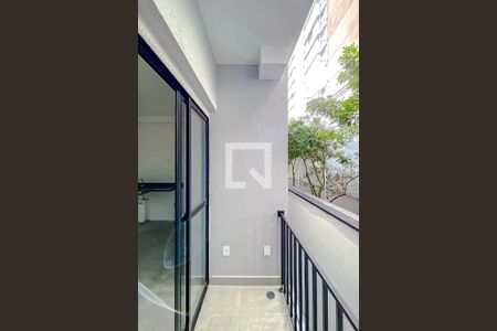 Varanda da Sala de kitnet/studio à venda com 1 quarto, 41m² em Quarta Parada, São Paulo