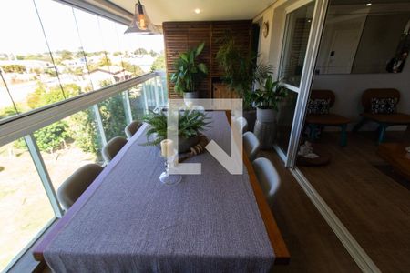 Varanda gourmet de apartamento à venda com 4 quartos, 137m² em Parque dos Pomares, Campinas