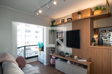 Sala de apartamento à venda com 1 quarto, 35m² em Bela Vista, São Paulo
