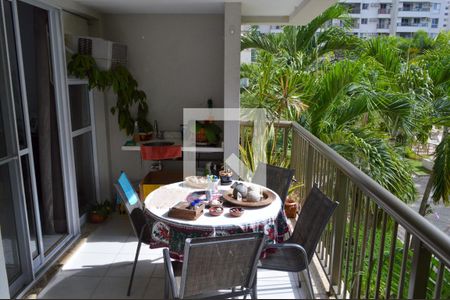 Varanda da Sala de apartamento à venda com 3 quartos, 92m² em Jacarepaguá, Rio de Janeiro