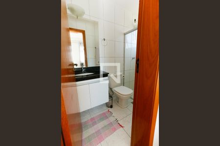 Banheiro da Suíte de apartamento à venda com 3 quartos, 85m² em Santa Cruz Industrial, Contagem