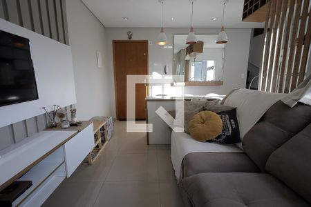 Sala de apartamento à venda com 2 quartos, 100m² em Parque Industriario, Santo André