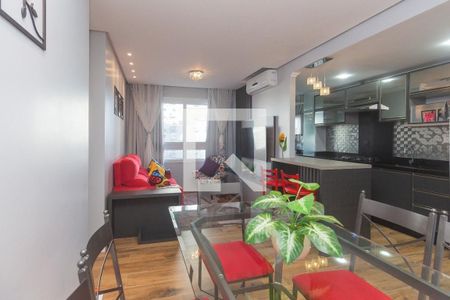 Sala de apartamento à venda com 2 quartos, 57m² em São Sebastião, Porto Alegre