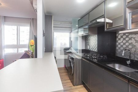 Cozinha de apartamento à venda com 2 quartos, 57m² em São Sebastião, Porto Alegre