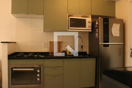 Sala/Cozinha de apartamento à venda com 1 quarto, 27m² em Barra Funda, São Paulo