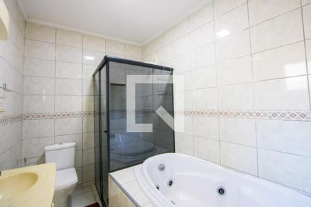 Banheiro da Suíte de casa à venda com 3 quartos, 245m² em Vila Linda, Santo André