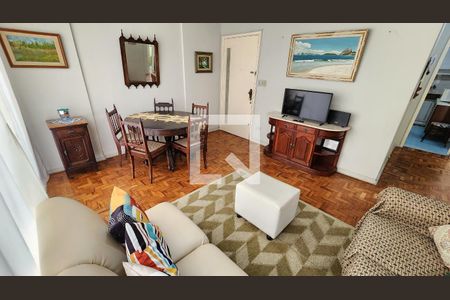 Sala de apartamento para alugar com 2 quartos, 112m² em Gonzaga, Santos