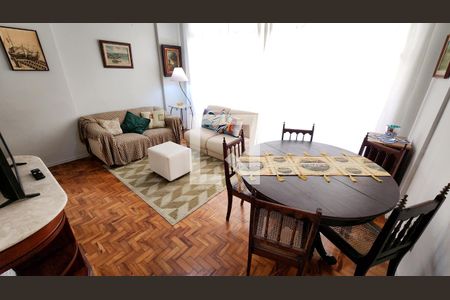 Detalhe Sala de apartamento para alugar com 2 quartos, 112m² em Gonzaga, Santos