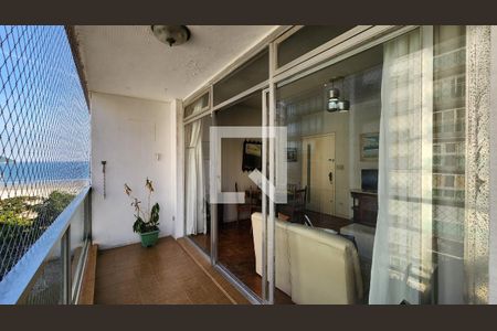 Varanda da Sala de apartamento para alugar com 2 quartos, 112m² em Gonzaga, Santos