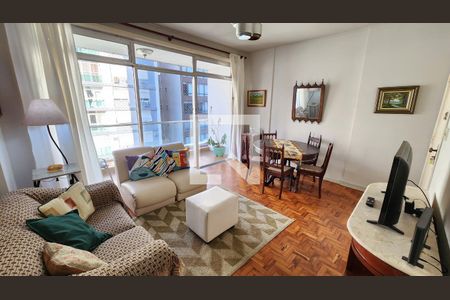 Sala de apartamento para alugar com 2 quartos, 112m² em Gonzaga, Santos
