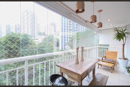 Varanda Sala de apartamento à venda com 3 quartos, 125m² em Jardim Ampliacao, São Paulo