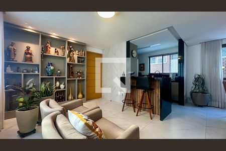 Sala de apartamento à venda com 4 quartos, 130m² em Gutierrez, Belo Horizonte