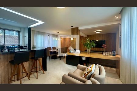 Sala de apartamento à venda com 4 quartos, 130m² em Gutierrez, Belo Horizonte