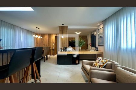 Sala de apartamento à venda com 4 quartos, 130m² em Gutierrez, Belo Horizonte