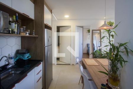 Cozinha de apartamento para alugar com 2 quartos, 35m² em Jardim Promissao, São Paulo