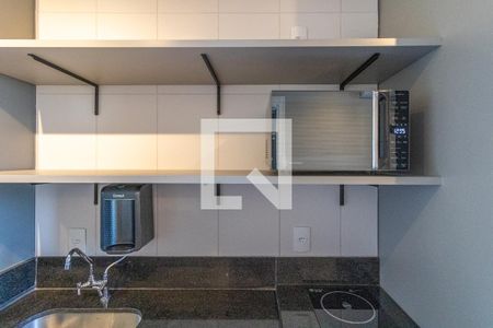 Cozinha de apartamento para alugar com 1 quarto, 26m² em Vila Olímpia, São Paulo