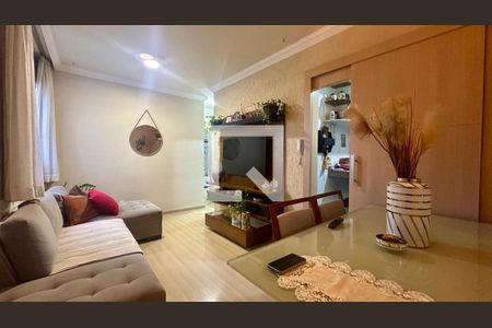 Sala de apartamento à venda com 3 quartos, 65m² em Santa Branca, Belo Horizonte