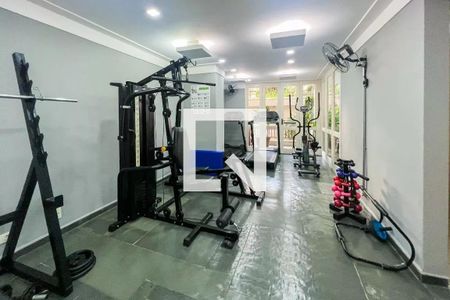 Área comum - Academia de apartamento para alugar com 1 quarto, 55m² em Indianópolis, São Paulo
