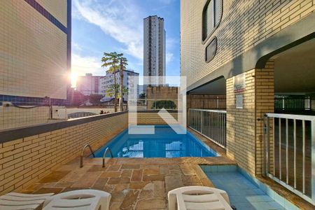 Área comum - Piscina de apartamento para alugar com 3 quartos, 127m² em Vila Caiçara, Praia Grande