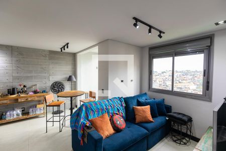 Sala de Estar de apartamento à venda com 2 quartos, 60m² em Jardim Marajoara, São Paulo