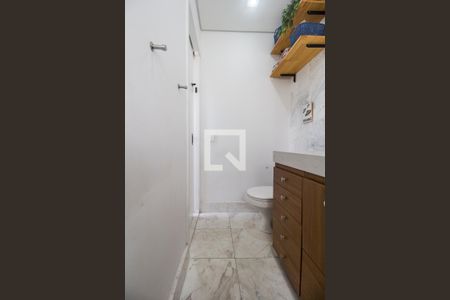 Banheiro da Suíte de apartamento à venda com 1 quarto, 50m² em Residencial Tambore Iii, Santana de Parnaíba