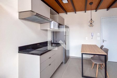 Cozinha de kitnet/studio para alugar com 1 quarto, 45m² em Vila Madalena, São Paulo