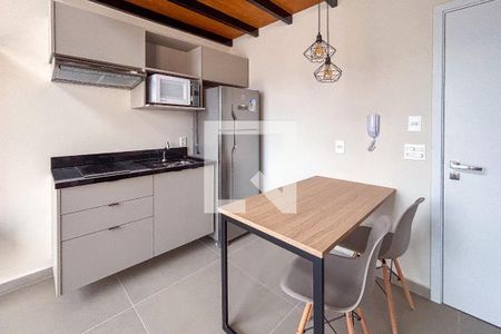 Cozinha de kitnet/studio para alugar com 1 quarto, 45m² em Vila Madalena, São Paulo