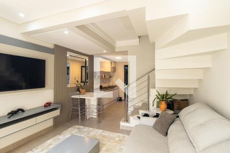 Sala de casa de condomínio para alugar com 2 quartos, 80m² em Atuba, Curitiba