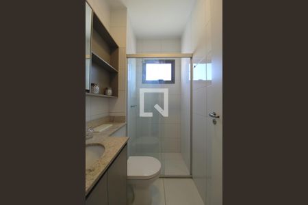 Banheiro da Suíte de apartamento à venda com 1 quarto, 36m² em Indianópolis, São Paulo