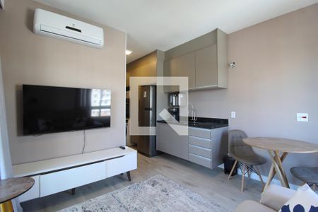 Sala de apartamento à venda com 1 quarto, 36m² em Indianópolis, São Paulo
