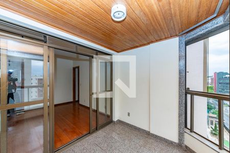 Varanda da Sala de apartamento à venda com 4 quartos, 148m² em Coração Eucarístico, Belo Horizonte