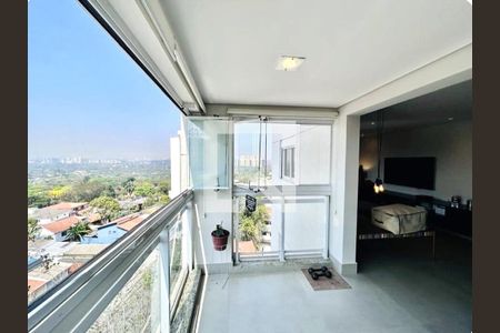 Varanda da Sala de apartamento para alugar com 1 quarto, 77m² em Alto de Pinheiros, São Paulo