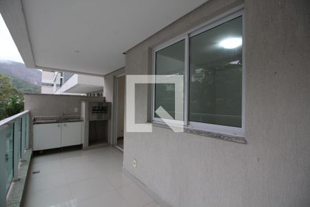 Sala - Varanda de apartamento para alugar com 3 quartos, 92m² em Freguesia (jacarepaguá), Rio de Janeiro