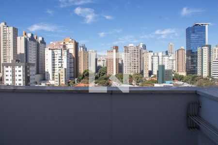 Varanda do quarto de apartamento à venda com 1 quarto, 48m² em Funcionários, Belo Horizonte