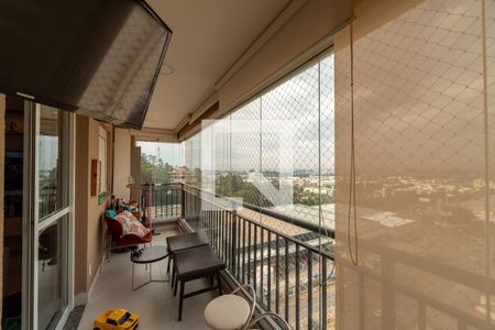 Varanda da sala de apartamento à venda com 3 quartos, 109m² em Centro Comercial Jubran, Barueri