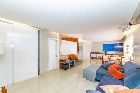 Sala de apartamento à venda com 3 quartos, 126m² em Vale do Sereno, Nova Lima