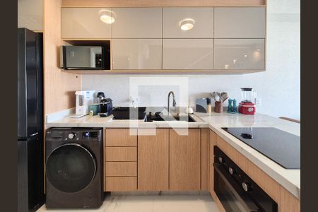 Cozinha de apartamento à venda com 1 quarto, 61m² em Indianópolis, São Paulo