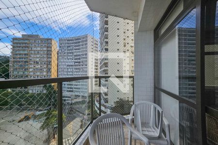 Varanda de apartamento para alugar com 3 quartos, 185m² em Morro do Maluf, Guarujá