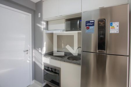 Cozinha de kitnet/studio à venda com 1 quarto, 23m² em Santo Amaro, São Paulo