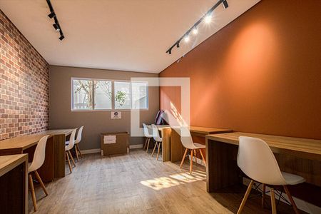  Área comum -sala de home office de apartamento à venda com 1 quarto, 31m² em Vila Moraes, São Paulo