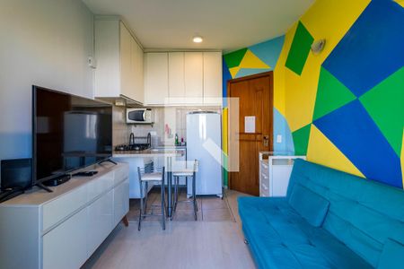 Sala de apartamento à venda com 1 quarto, 40m² em Paraíso do Morumbi, São Paulo