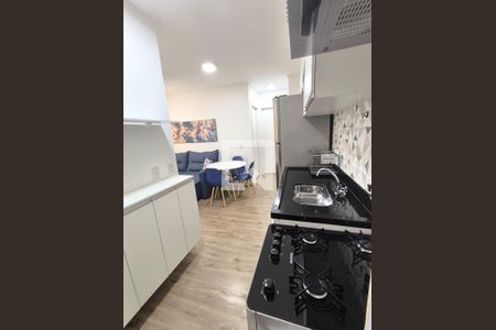 Cozinha e Área de Serviço de apartamento para alugar com 2 quartos, 36m² em Várzea da Barra Funda, São Paulo