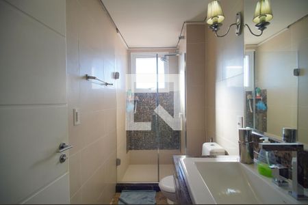Banheiro 2 da suíte 1 de apartamento à venda com 2 quartos, 193m² em Morro do Espelho, São Leopoldo
